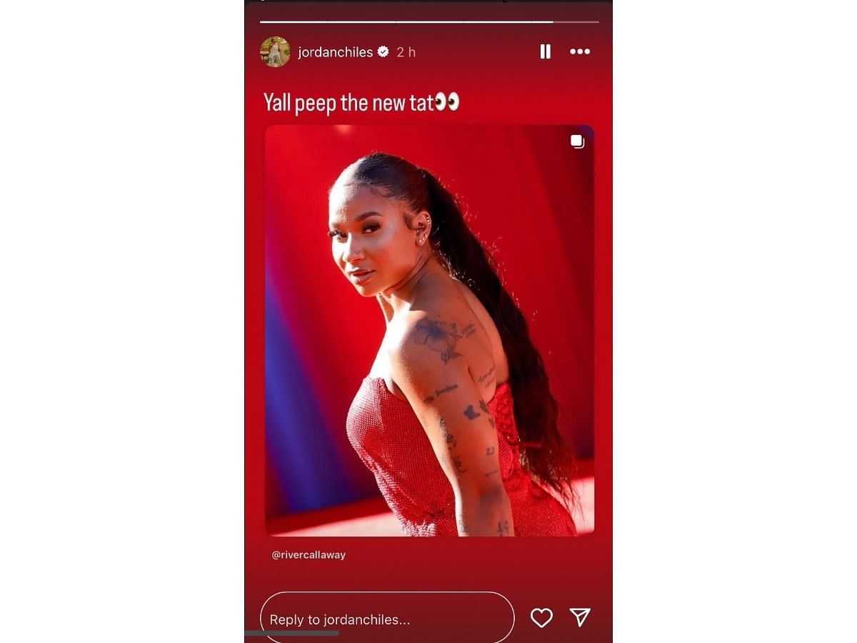 Chiles’ instagram story